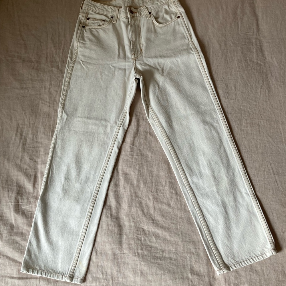 B SIDES tile white Louis Jeans - Picture 2 of 7